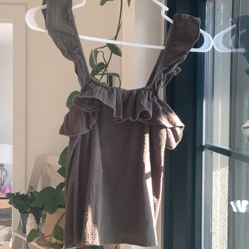 Sienna sky olive green size XS tank top